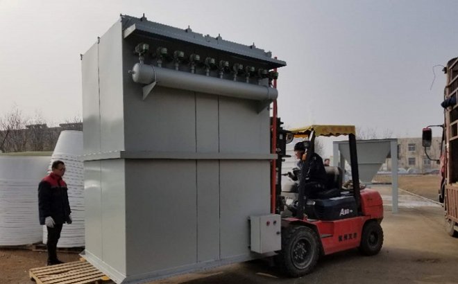 即墨客户来厂考察后签订除尘项目合同