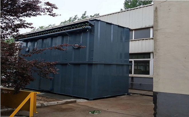 淄博除尘项目安装进行中